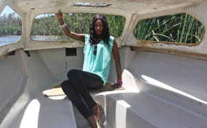 La top model Marie Rek en feeling croisière