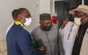  Barthélémy Dias, Déthié Fall, Bougane et Cie avec Macky Sall, pour l'accueil des "Lions" (Photos) 