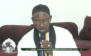 Kazu Rajab 2022: Sous le signe de "Jammu Yalla ak liguey si dundug Serigne Fallu"