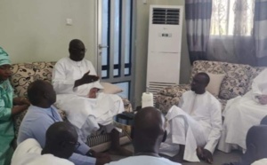 Magal Kazou Rajab- Ousmane Sonko reçu à Touba par Serigne Cheikhouna Mbacké