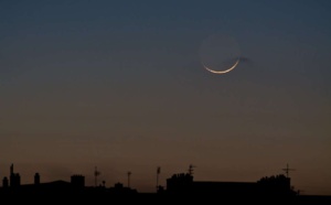 Croissant lunaire : Samedi 5 mars 2022, 1er jour du mois lunaire (Chaabane, Document)