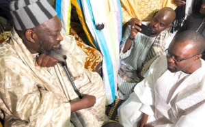 Darou Mousty: Ousmane Sonko et sa délégation reçus par Serigne Abdou Mbacké