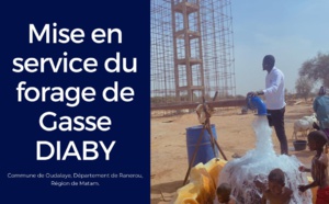 Mise en service du forage de Gasse Diaby, dans la Commune de Oudalaye