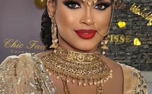 Mariage: Marie Louise Diaw adopte le style indien (Photos)