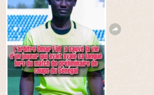 Thiès: un arbitre infirmier sauve d'une mort certaine un joueur qui a failli avaler sa langue