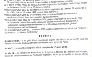 Police / Gel des départs à la retraite des Brigadiers Chefs : Pourquoi Macky Sall a pris une telle mesure ?