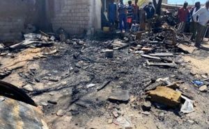Violent incendie à Pikine Djeddah Thiaroye Kao : D'énormes dégâts notés à côté du marché Peund dans la nuit du 25 avril 2022