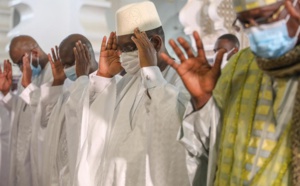 Célébration de fête de la Korité: Le Président Macky Sall a prié à la Grande mosquée de Dakar