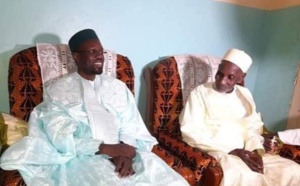 Ziguinchor / Ousmane Sonko chez l'imam Ratib, Ismaïla Aïdara