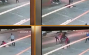 Une femme sauvée de deux agresseurs, les images de la camera de surveillance