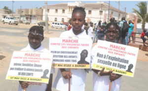 Recrudescence des actes de violences : Des enfants ont marché à Bargny pour crier leur désarroi
