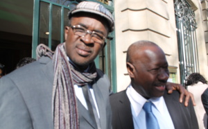 Cissé Lô avec El Hadj Ndiaye de la 2stv à Paris 