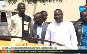 Revivez la déclaration du mandataire national de Yewwi Askan Wi, Dethié FALL