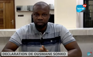URGENT : DECLARATION DE OUSMANE SONKO