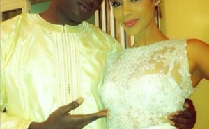 Adja Diallo toute belle dans sa robe de mariée 