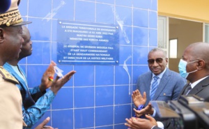 Inauguration de la Brigade territoriale de Khossanto : Me Sidiki Kaba insiste sur les défis sécuritaires multiformes