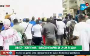 Revivez le Trophy Tour : Tournée du trophée de la CAN à l'UCAD