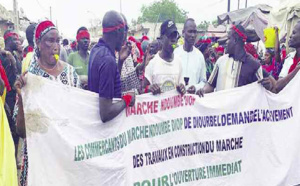 Diourbel / Las d’attendre encore l’ouverture du marché Ndoumbé Diop : Les commerçants exigent l’achèvement sans délai des travaux