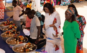 Photos: Sokhna Aida Saliou avec Sokhna Bator Saliou et Sokhna Adja Saliou