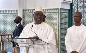Macky Sall à la Grande Mosquée sur les Législatives: "L’Etat restera vigilant car la violence doit être bannie… »
