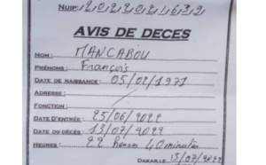 François Mankabou, cité dans l'affaire des "Forces Spéciales" est mort, après plusieurs jours dans le coma