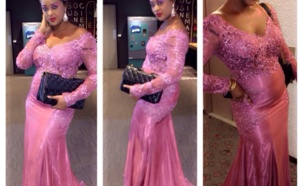 Awa Fall toute élégante dans une belle robe