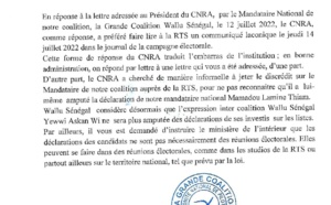 La déclaration de leur représentant entrecoupée par la RTS : Wallu Sénégal choquée par la réponse indirecte du CNRA