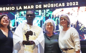 Youssou Ndour a reçu ce lundi 18 juillet 2022 à Cartagena, en Espagne, le Prix « La Mar de Músicas »