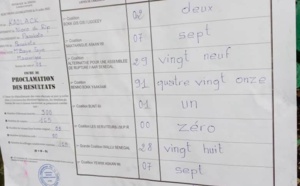 Législatives / Nioro du Rip : BBY gagne avec 59%, Wallu 2e
