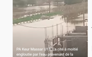 PA Keur Massar U18: La cité à moitié engloutie par l'eau provenant de la Marine Française