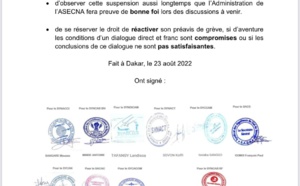 Suspension conditionnée du préavis de grève des contrôleurs aériens de l’ASECNA
