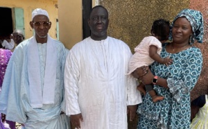Derniers jours de vacances au Sénégal oriental : Aliou Sall chez Thierno Tidiane Ba, le Khalife du Dental