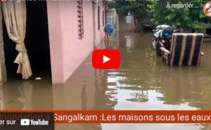  Sangalkam : Des maisons envahies par les eaux
