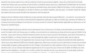 Babacar Diagne reçu par le Pm nigérien
