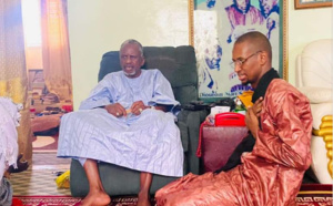 Magal: Seydina Oumar Touré chez son guide religieux, Serigne Mourtalla Fallilou Mbacké (Photos)