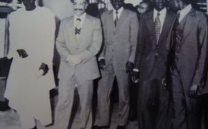 Souvenir 1975 - Inauguration de la banque sénégalo-koweïtienne fondée par Feu Ndiouga Kébé  