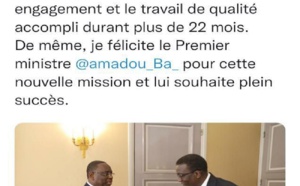 Amadou Bâ, nouveau Premier ministre : Les félicitations du Président Macky Sall