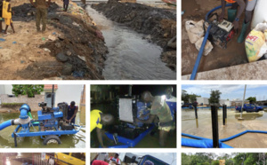 Plan Orsec : 138 nouveaux sites inondés libérés et plus de 212 m3 d’eau évacués