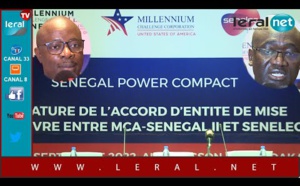 MCA Sénégal et la Senelec signent un Accord d'Entité de Mise en Œuvre