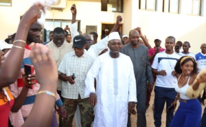 Sangalkam: Une foule en liesse accueille le Ministre Oumar Gueye
