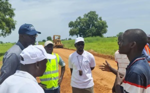 Pudc: Cheikh Diop visite le chantier de la piste Tankonfara-Médina Passy-Hamdallaye-Saré Samba Cissé-Bourouco (Photos)