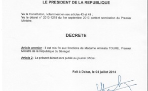 Mimi Touré a été limogée !