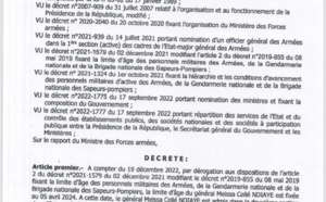 Armée sénégalaise - Age limite des personnels : Ce que dit le Décret présidentiel sur celui du général Meissa Cellé Ndiaye