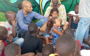 Diomansy Kamara et sa famille à l'Empire des enfants