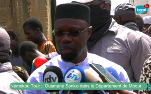 Malicounda: Ousmane Sonko vilipende l'Etat et ne compte pas arrêter son "Nemeeku"