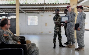 Cérémonie de remise de diplômes à des unités des Affaires civiles de l'armée sénégalaises