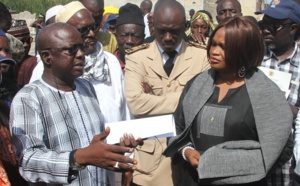 Banlieue : Le ministre Fatou Tambédou visite les projets du Plan Décennal de Lutte Contre les Inondations