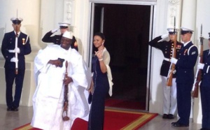 Le Président Jammeh et sa douce moitié à la Maison Blanche
