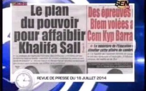 Revue de presse du mercredi 06 Aout 2014 - Sen-Tv