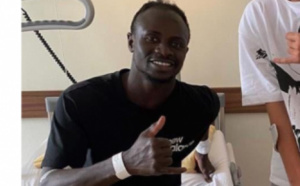 Blessure au genou : Premières images de Sadio Mané depuis son lit d’hôpital